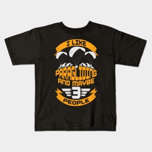 Funny Paragliding Paraglider Gift Kids T-Shirt